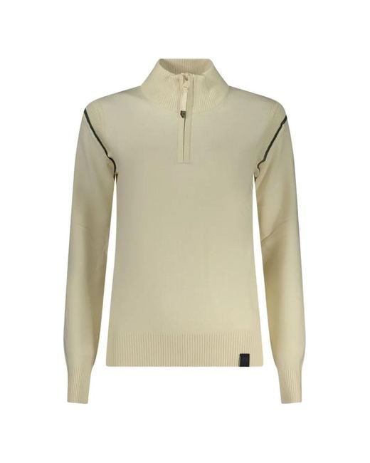 North Sails Natural Piped Zip-Up Sweater