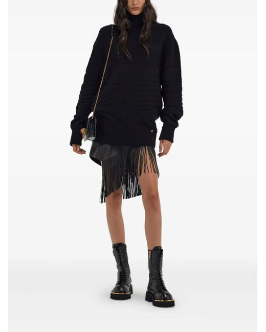 Roberto Cavalli Blue Wool Jumper