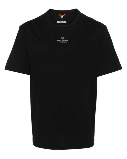 Boe cotton T-shirt di Parajumpers in Black da Uomo