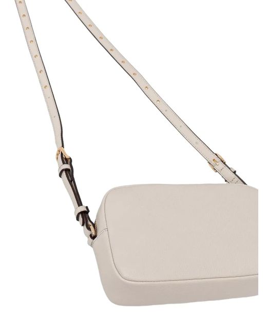 Bandolera pequeña con placa del logo Liu Jo de color White