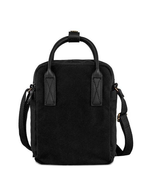 Fjallraven Black Top-Handle Logo-Patch Cross-Body Bag