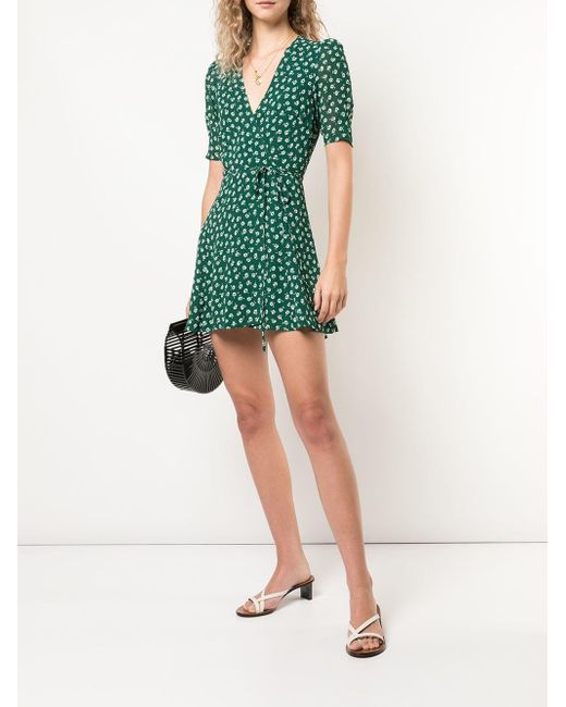 reformation green dress