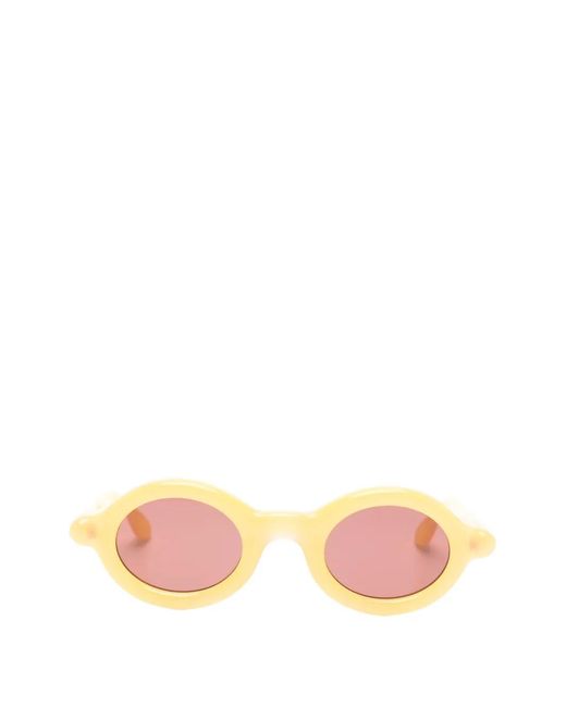 Paloceras Pink Round-Frame Sunglasses
