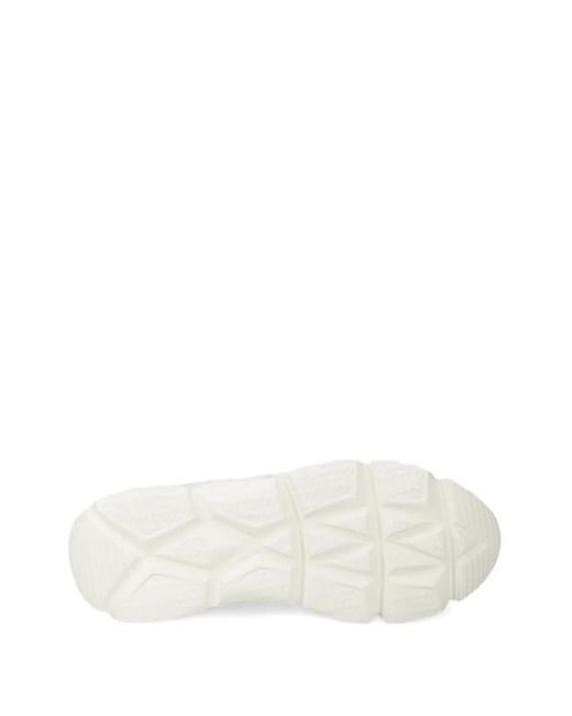 COPENHAGEN White Suede-Leather Panelled Sneakers