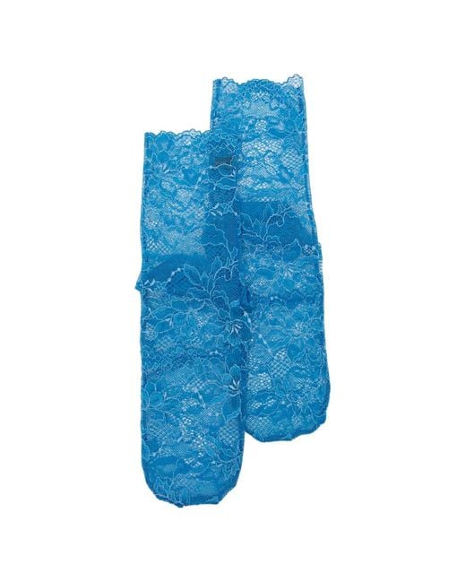Undercover Blue Lace Socks