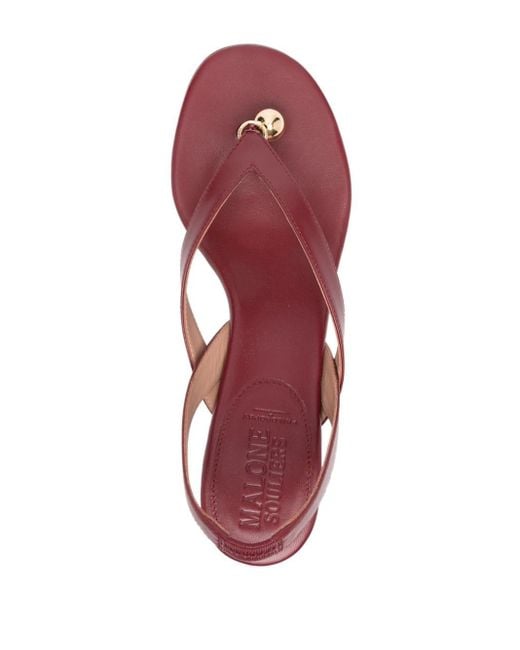 Philosophy Di Lorenzo Serafini X Malone Souliers Lucie 70mm Leather Sandals in het Pink