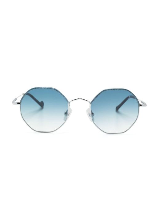 Eyepetizer Blue Namib Geometric-frame Sunglasses