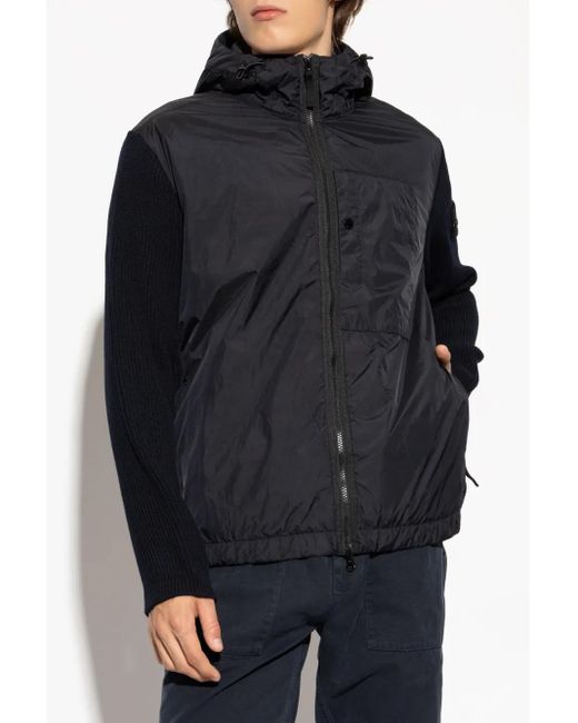 Stone Island Blue Compass Badge Jacket for men