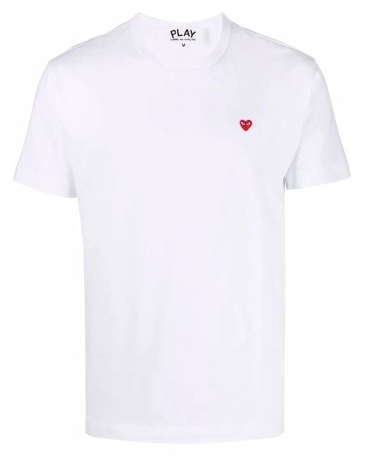メンズ COMME DES GARÇONS PLAY Comme Des Garçons Play ホワイトレッド Little Heart T シャツ White