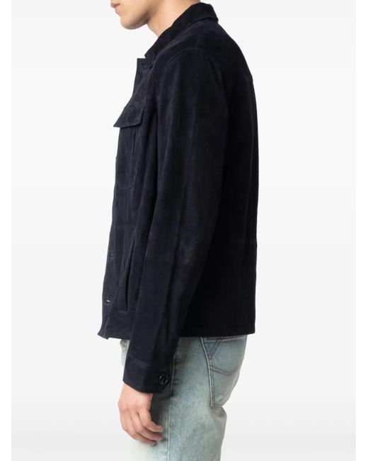 Veste Kuba En Daim Zadig & Voltaire pour homme en coloris Blue