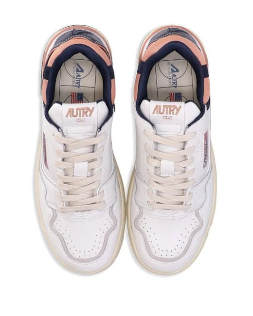 Autry White Clc Low-Top Sneakers for men