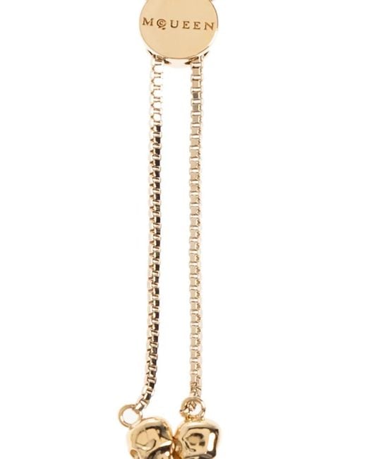 McQueen White Pearl-Embellished Bracelet
