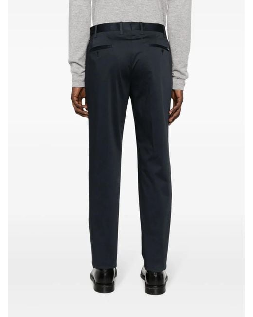 Lardini Blue Tailored Cotton Blend Trousers for men