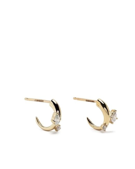 Adina Reyter Natural 14Kt Premier Amigos Hoop Earrings
