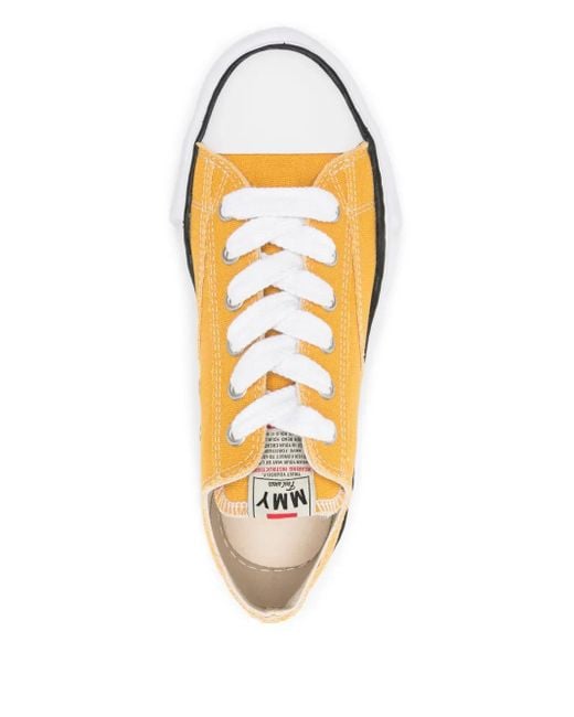 Maison Mihara Yasuhiro Yellow Peterson23 Lace-Up Sneakers