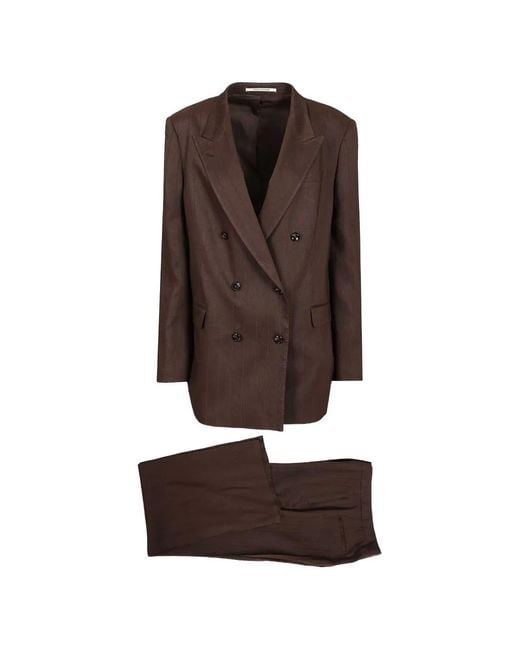 Tagliatore Brown Jasmine Double-Breasted Suit