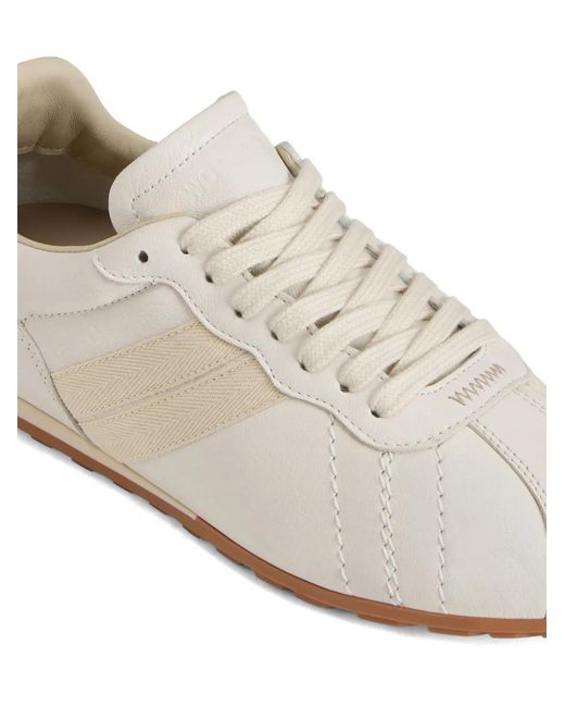 Woolrich White Side-Bands Lace-Up Sneakers