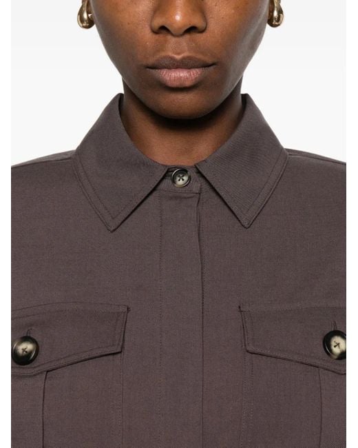 Self-Portrait Brown Belted Pocket Jumpsuit