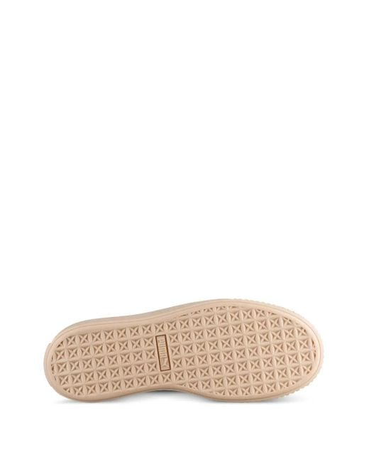PUMA Pink Suede Platform Sneakers