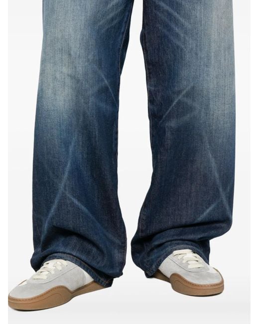 KENZO Blue Faded-Effect Jeans for men