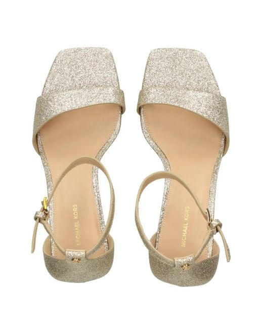 MICHAEL Michael Kors Multicolor Jaida Heeled Sandal Sandals, Leather