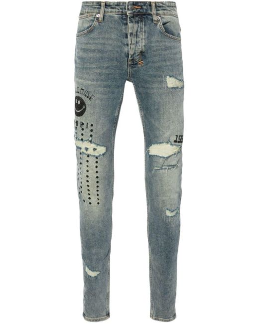 Ksubi Blue Van Winkle Throw Bak Jeans for men