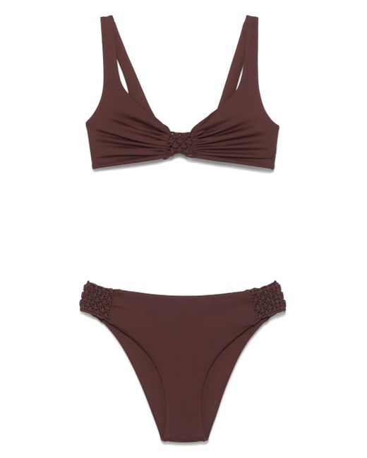 Bikini À Détail En Macramé Fisico en coloris Purple