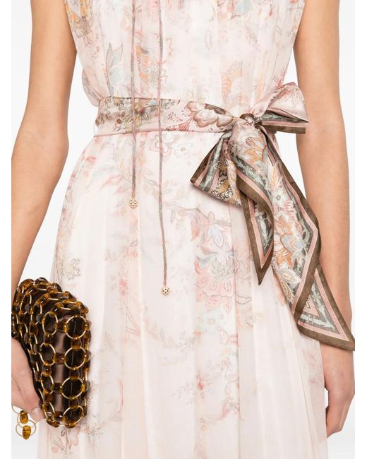 Zimmermann Pink "Alchemy" Flutter Dress