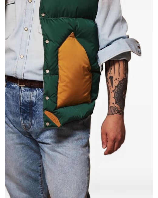 Fortela Blue Patch Pockets Gilets for men