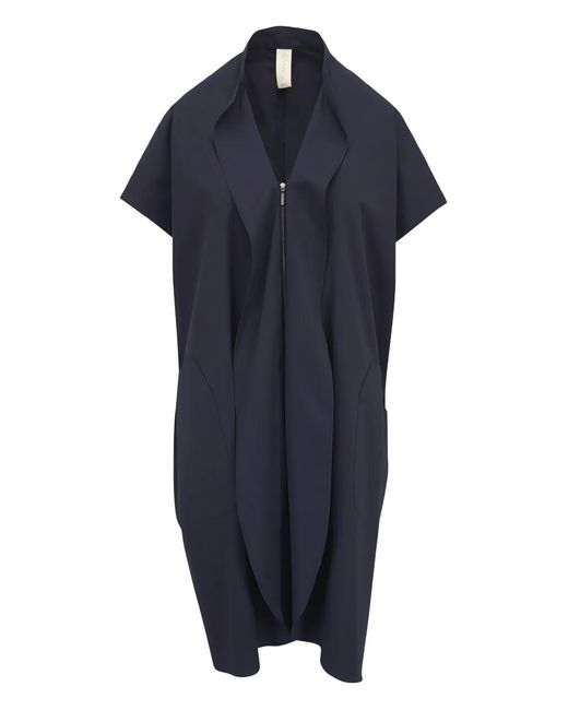 Zero + Maria Cornejo Blue Zip Mini Dress
