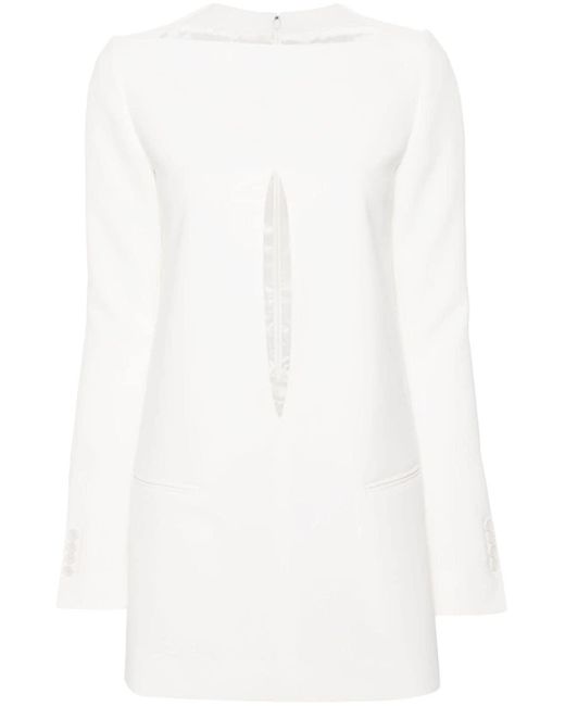 Courreges Getailleerde Mini-jurk in het White