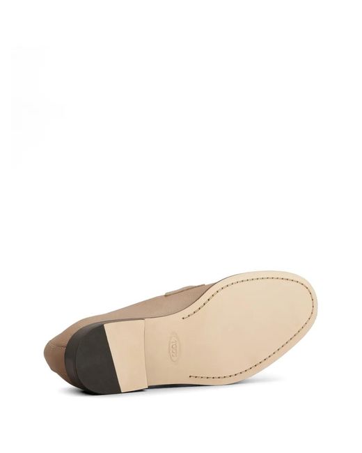 Tod's Brown Tone Hardware Loafers