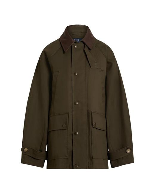Polo Ralph Lauren Brown Cotton Twill Barn Jacket