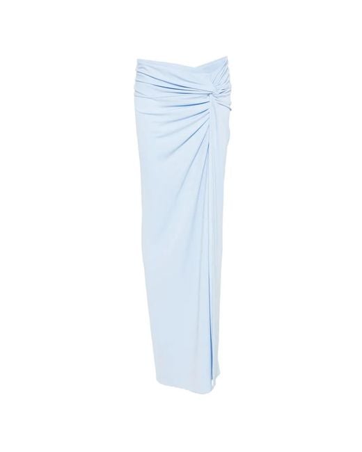 ANDAMANE Blue Gathered Skirt