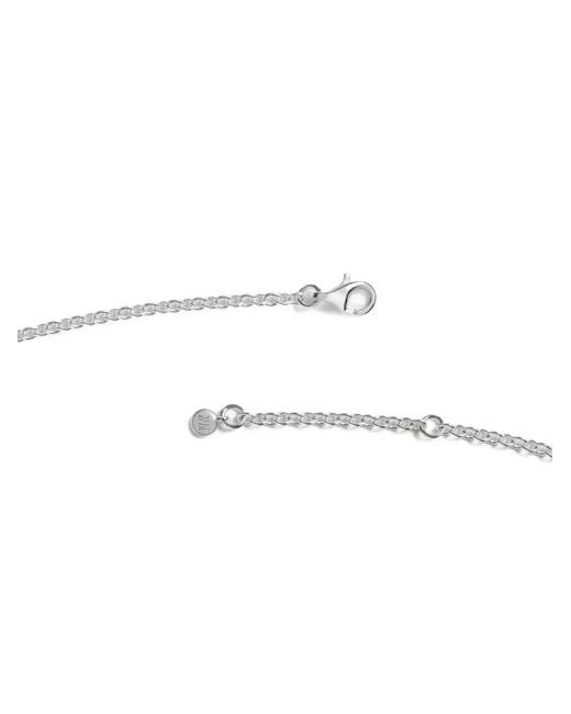 Monica Vinader White Tiger's Eye Pendant Necklace