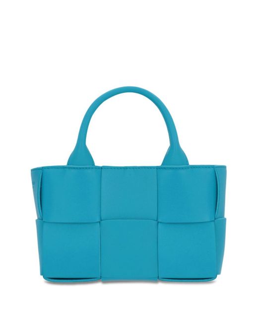 Bottega Veneta Blue Candy Arco Leather Tote Bag
