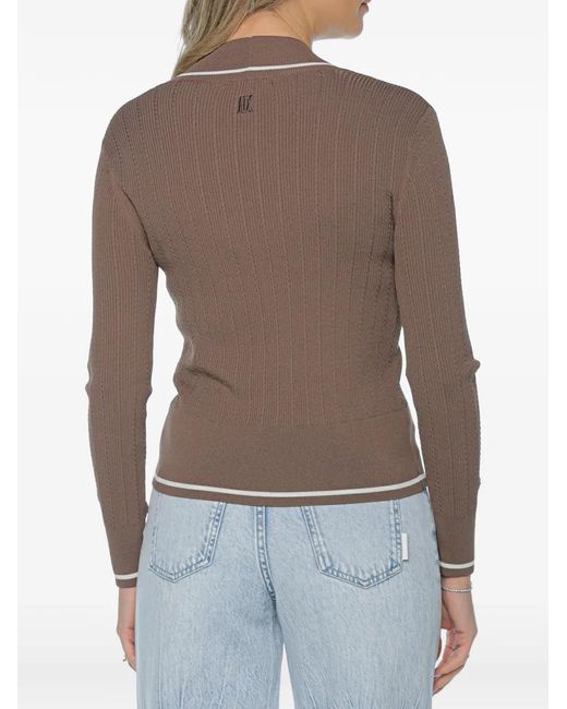ARMANI EXCHANGE Brown V-Neck Sweater