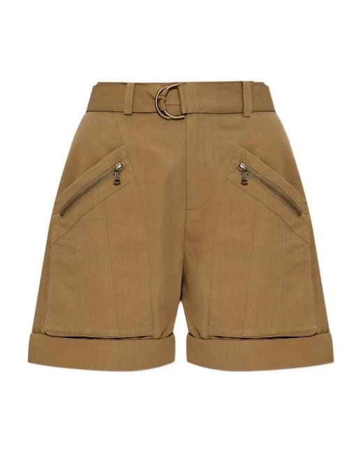 IRO Natural Belted Shorts
