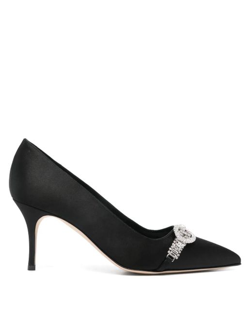 Manolo Blahnik Black 90Mm Asapump Pumps