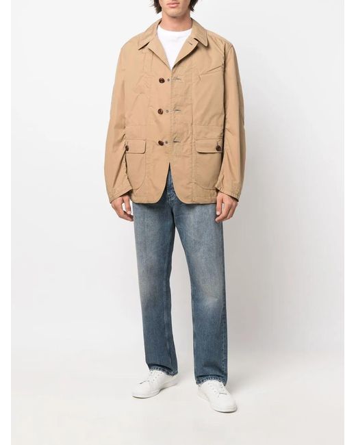 Junya Watanabe Natural Single-Breasted Button Shirt Jacket for men