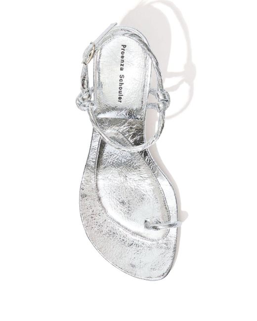 Sandali Tee Toe Ring di Proenza Schouler in White