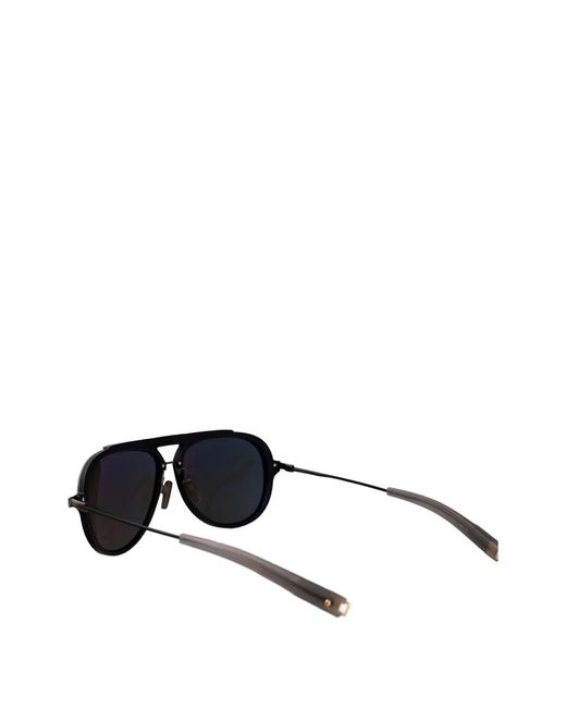 Dita Eyewear Black Pilot-Frame Double-Bridge Sunglasses for men