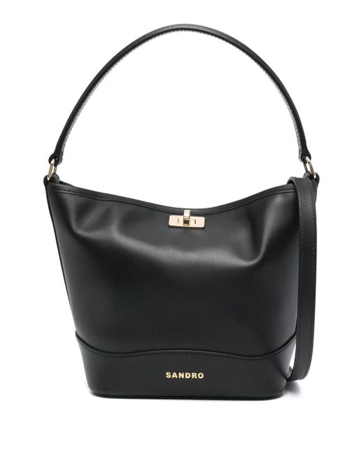 Sandro Black Tangoso Tote Bag
