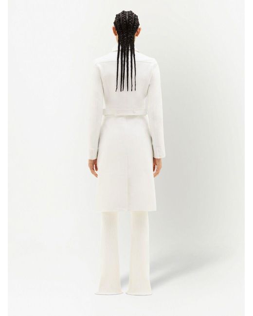 Courreges White Belted Trench Coat