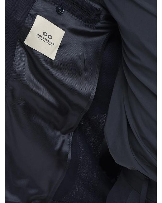 Corneliani Blue Cc Collection Single-Breasted Blazer for men