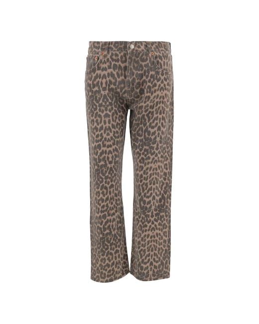 Re/done Gray Mid Rise Blondie Crop Jeans