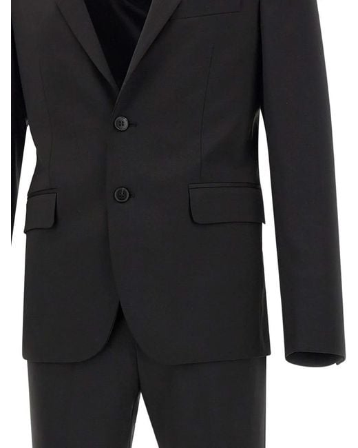Brian Dales Black Two-Piece Single Breasted Suit for men