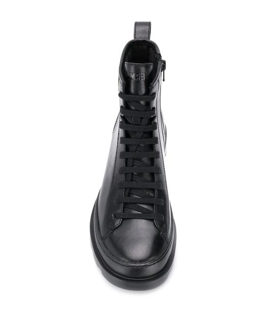 Camper Black Brutus Leather Boots