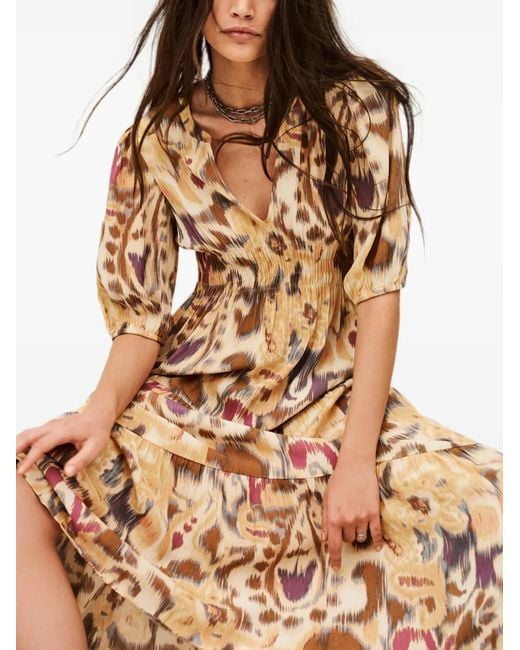 Ba&sh Metallic Madelia Midi Dress
