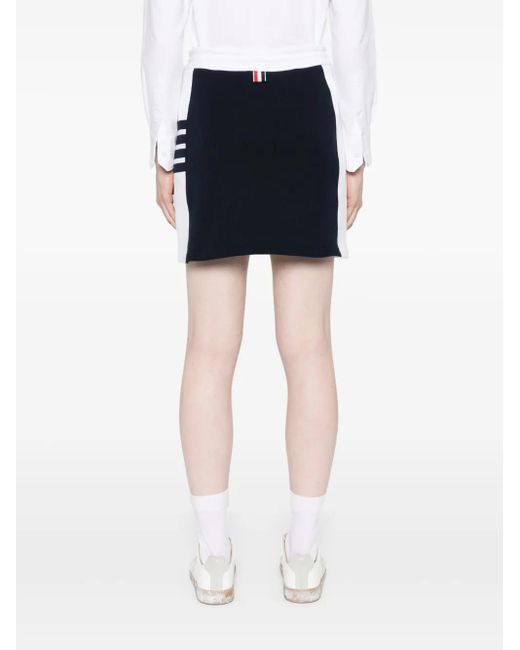 Thom Browne Black Classic 4-Bar Jersey Mini Skirt
